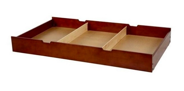 Melrose Chestnut Optional Twin XL Storage Trundle with Dividers