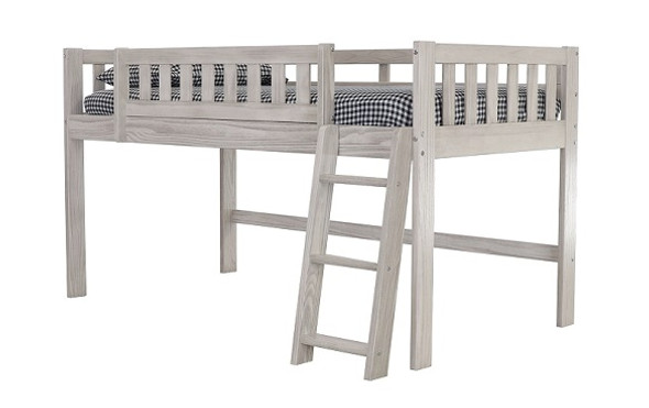 Colbin Weathered White Low Loft Bed