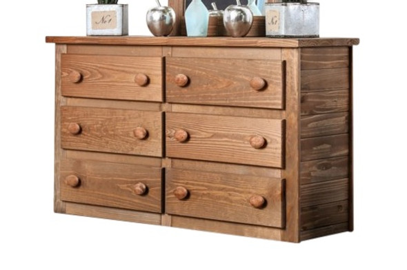 Woodlands Brown Cherry Large Dresser