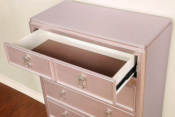 Eliza Rose Gold Chest of Drawers drawer detail