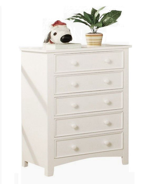 Raelin White Kids Chest of Drawers