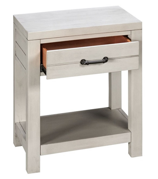 White Rock Kids Nightstand Angled View Drawer Open