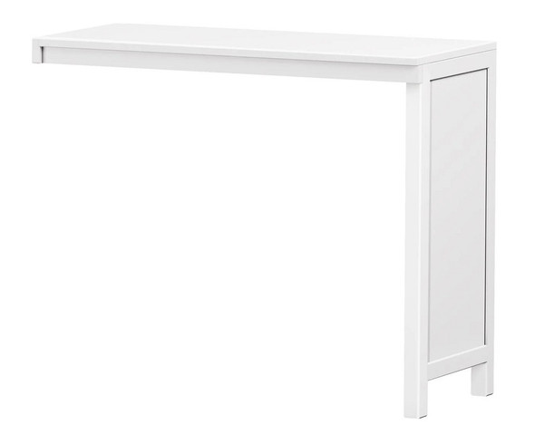 Imelda White Adult Loft Bed with Desk Corner Desk