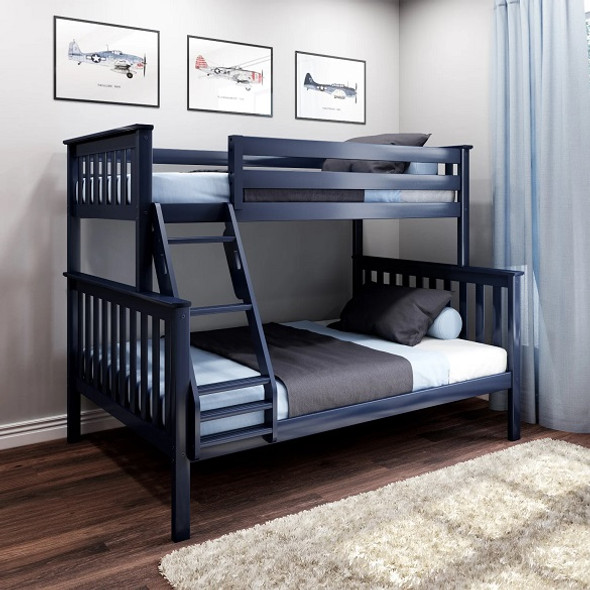 Braxton Blue Bunk Bed Twin over Full Room