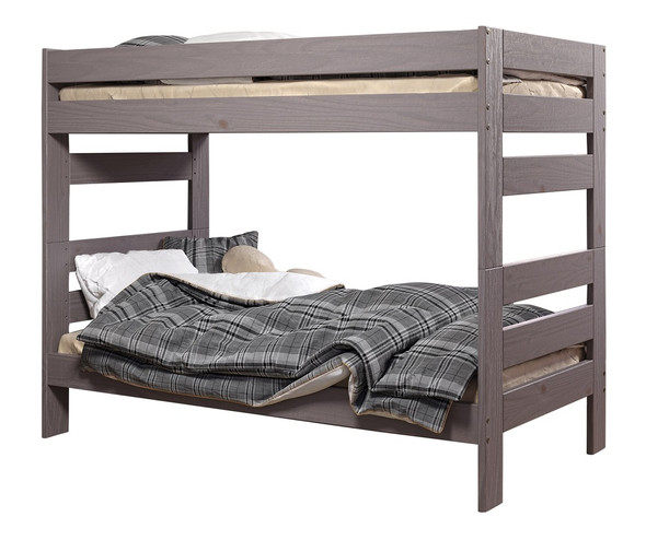 Thornhill Distressed Walnut Twin over Twin Wooden Bunk Beds