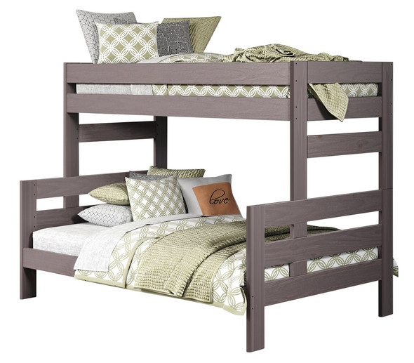 Thornhill Distressed Walnut Twin over Full Wooden Bunk Beds