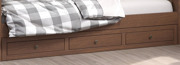 Arlington Mahogany Brown Optional Set of 3 Underbed Storage Drawers