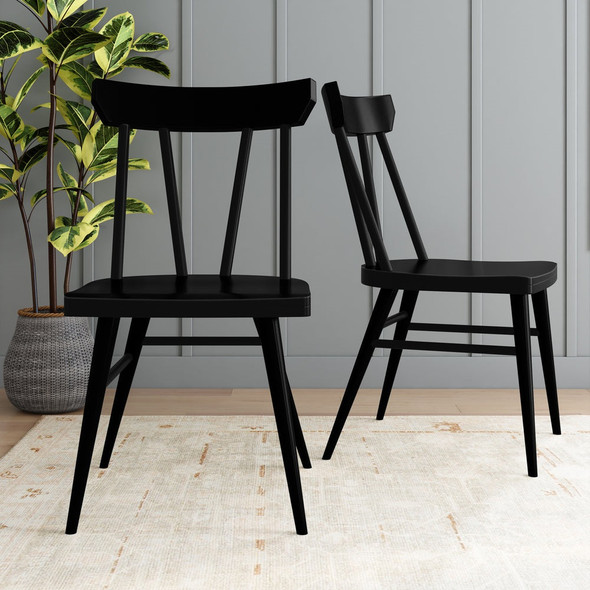 Lancaster Black Dining Room Chairs Set of 2 Room