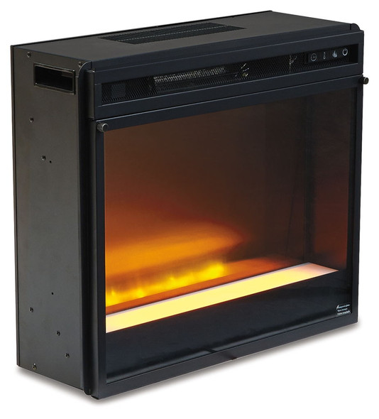 Entertainment Accessories Fireplace Insert Glass/Stone