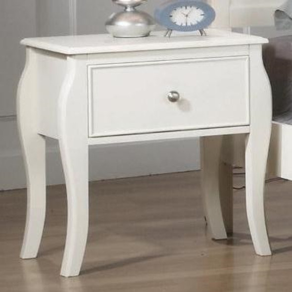 Alberta White Nightstand Room