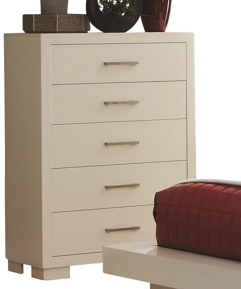 Omega White 5 Drawer Chest