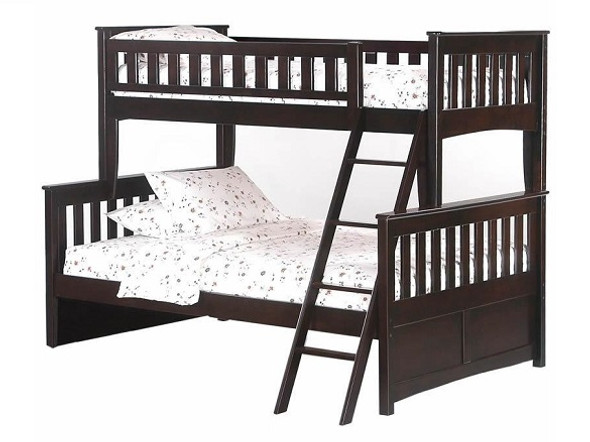 Westwood Chocolate Twin over Full Bunk Bed