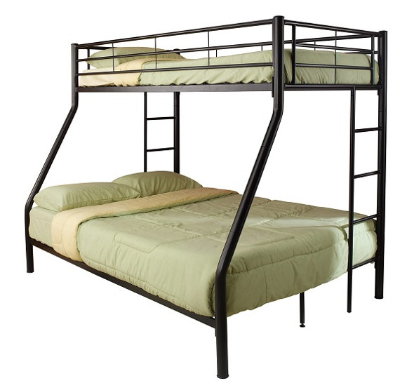 Clifton Street Metal Twin over Full Black Bunk Beds