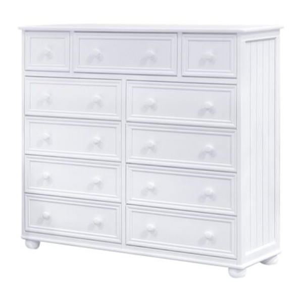 Beatrice White 11 Drawer Large Dresser