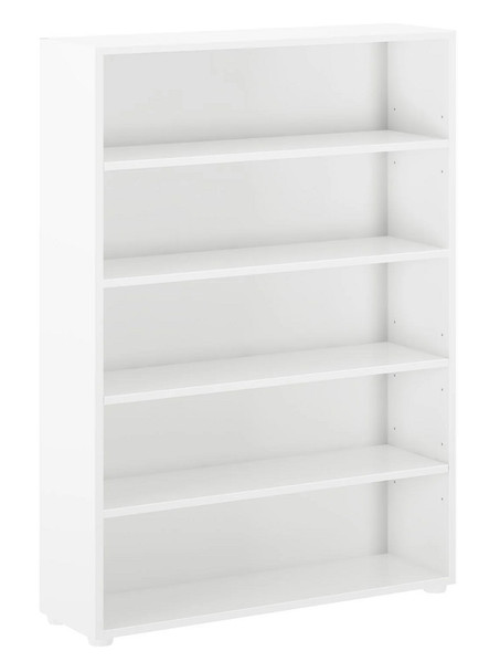 Stella White 5 Shelf Bookcase