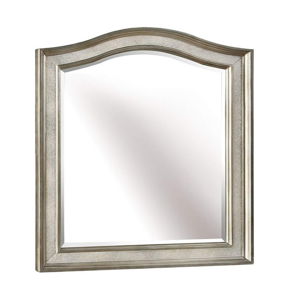 Belle Maison Metallic Platinum Vanity Mirror