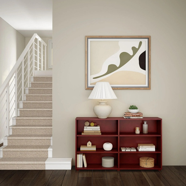 Dawson Chestnut 6 Shelf Bookcase Room