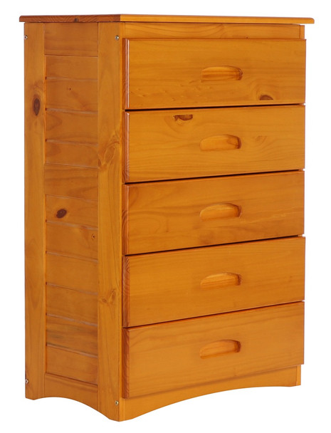 Stoney Creek Honey 5 Drawer Chest