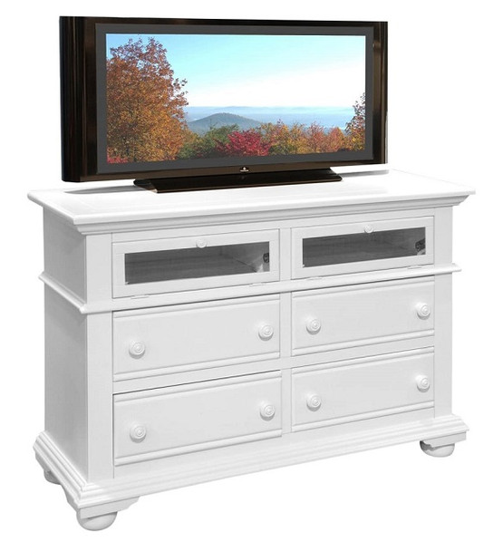 Seabrook Cottage White Entertainment Chest