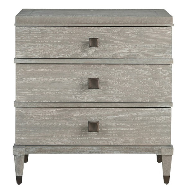 Hidden Valley Gray Driftwood 3 Drawer Nightstand