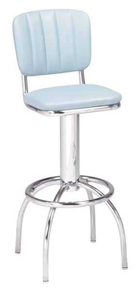 Serpens Retro Swivel Bar Stool shown with Dream Vinyl