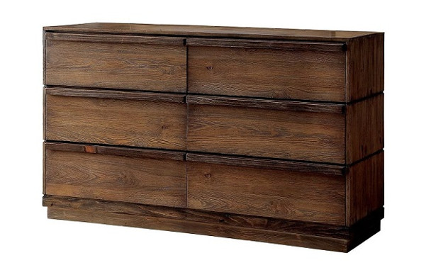 Calistoga Burnished Brown 6 Drawer Dresser