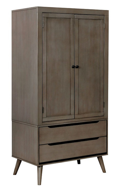 Gunnar Grey Clothing Armoire