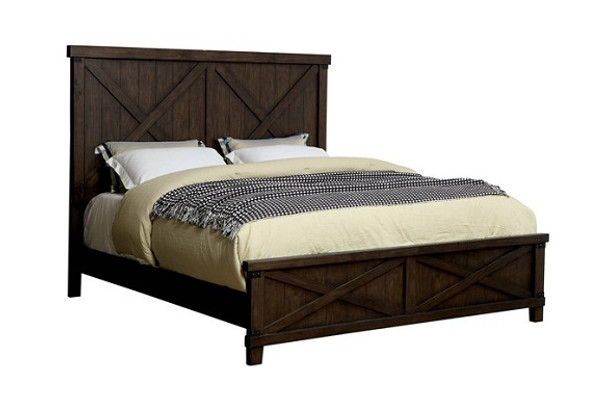 Booker Dark Walnut Panel Bed