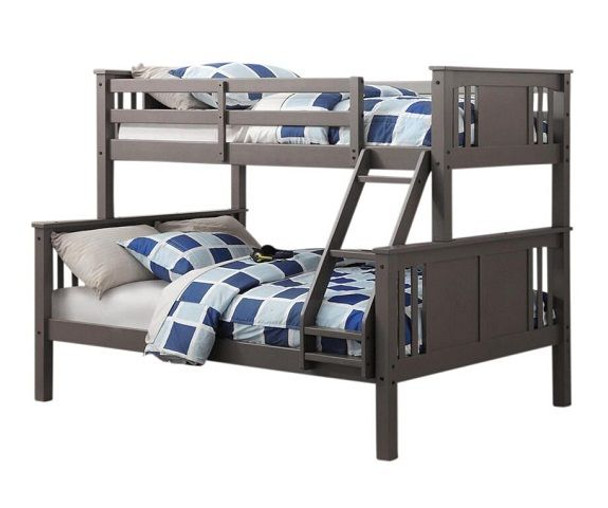 Barr Grey Twin over Full Bunk Bed