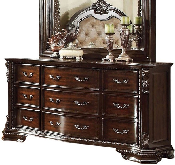 Newport Nine Drawer Dresser Dark Walnut