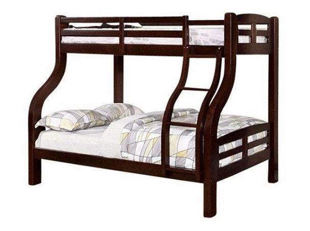 Dunbar Dark Walnut Twin over Full Bunk Bed