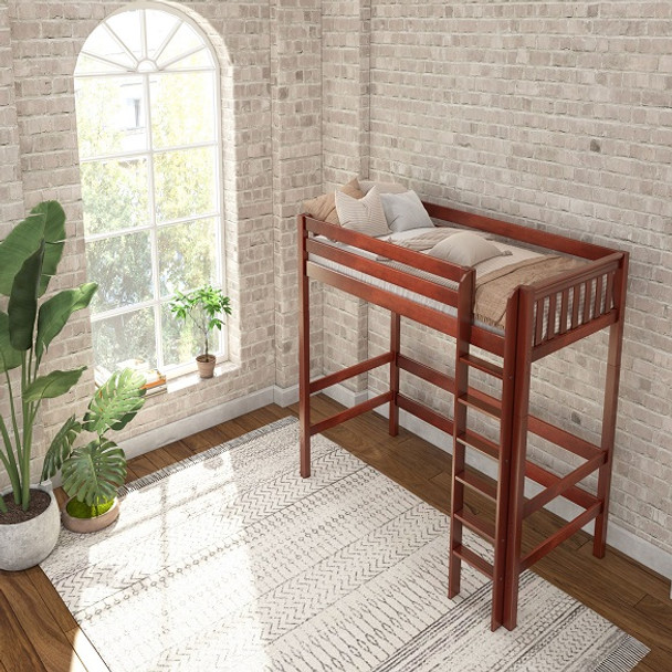 Chestnut Twin XL Uptown Highrise Adult Loft Bed Room