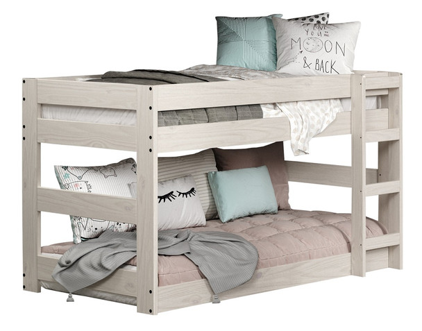 Helena Antique White Low Twin XL Bunk Beds