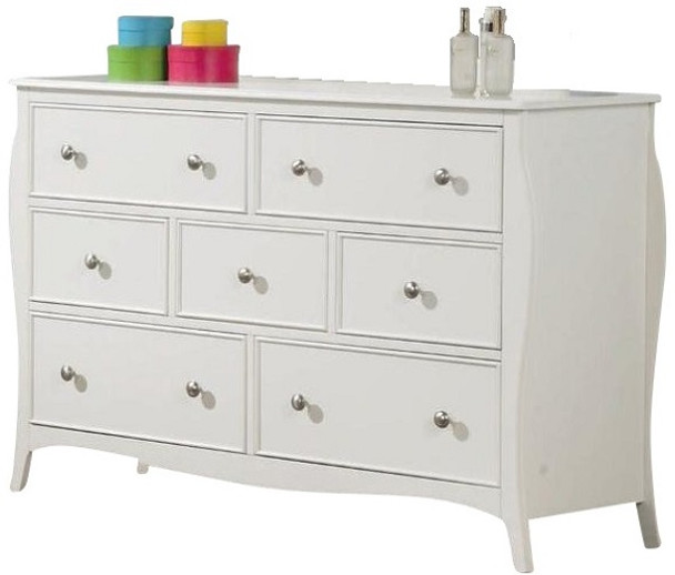 Alberta White 7 Drawer Dresser