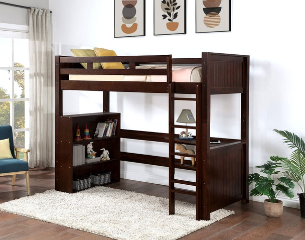 Brooklyn Espresso Loft Bunk Bed Room