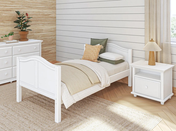 White Mariah Twin Size Girls Beds Room