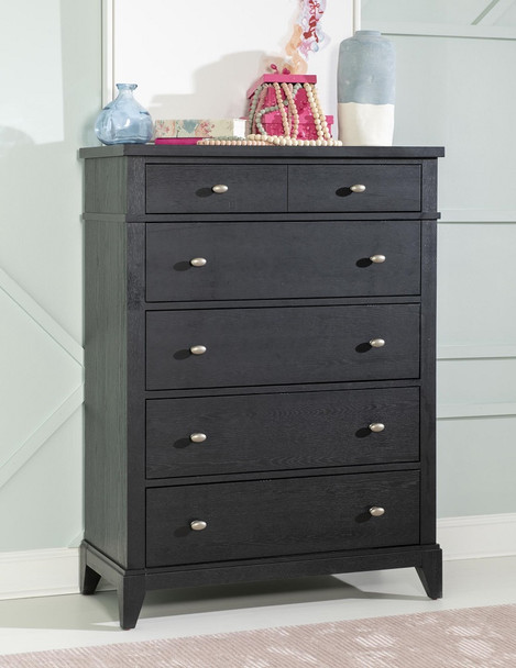Crossroads Black Chest of Drawers Room