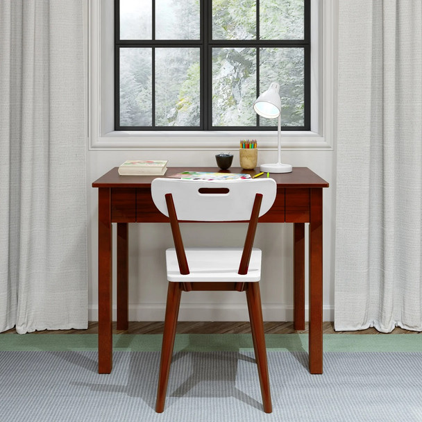 Dawson Chestnut Study Desk Front View Room Dawson Chestnut Study Desk Front View Room