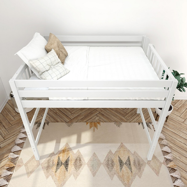 Crystal White High Queen Loft Bed