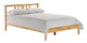 Bailey Natural Platform Bed Frame with Headboard