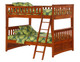Eastwood Cherry Full over Full Bunk Beds