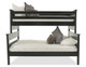 McCormick Road Black Cherry Twin over Twin Bunk Bed Front View