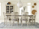 Westport Weathered White Farmhouse Kitchen Chairs shown with Optional Kitchen Table