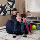 Navy Blue Bean Bag Chairs for Teens with Teen and Kid Room