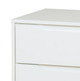 Cadelle White 6 Drawer Dresser corner detail