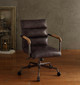 Antonio Leather Executive Office Chair Malted Ebony front