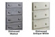Tribeca Distressed Open Bookcase Finish Options