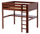 Previn Chestnut Full Size Loft Bed with Desk-Panel Ends