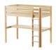 Guthrie Natural Twin Loft Bed with Desk
