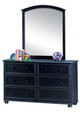 Annapolis Blue Dresser shown with Optional Mirror